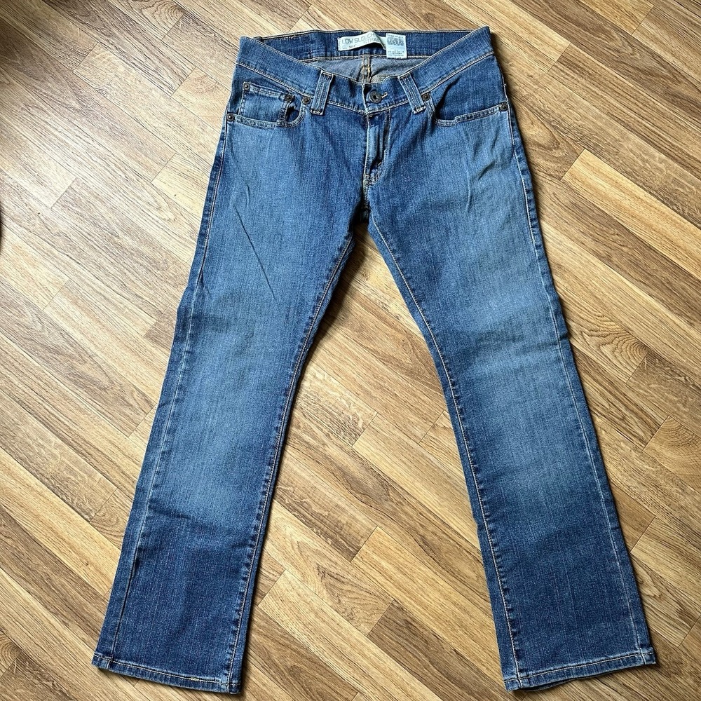 Y2K Levis Womens 504 Low Slouch Straight Jeans Size 9 S Low Rise Grunge Western